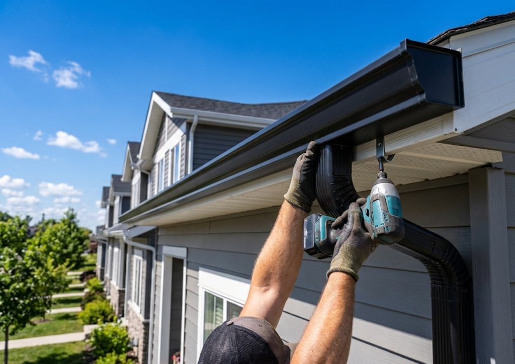 Residential Gutter Installation in Edmonton